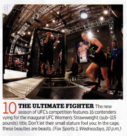 The Ultimate Fighter Makes Entertainment Weekly’s “Must List”