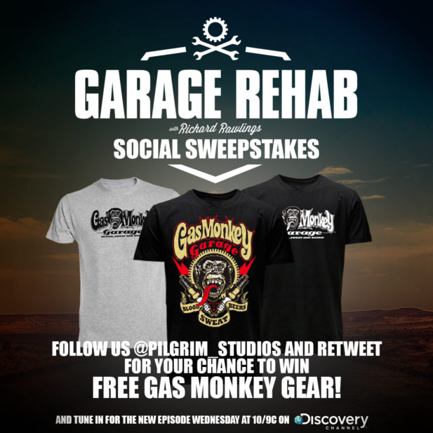 Win Gas Monkey Garage Swag – Follow @Pilgrim_Studios On Twitter!