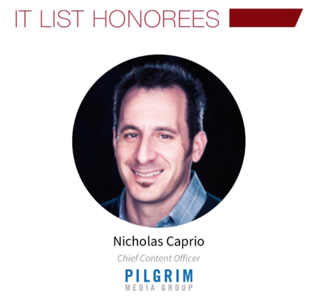 Pilgrim’s Nicholas Caprio selected for Cynopsis’s Digital “It List!”